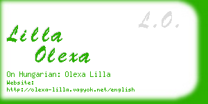lilla olexa business card